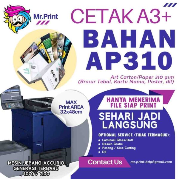 Cetak Kertas AP310 A3+ 32x48cm