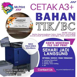 Cetak Kertas TIK A3+ 32x48cm