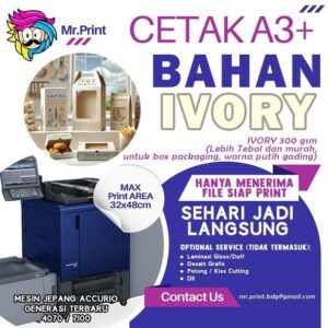 Cetak Kertas IVORY A3+ 32x48cm