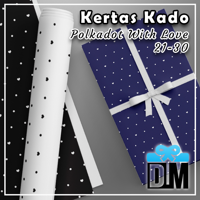 Kertas Kado Polkadot With Love