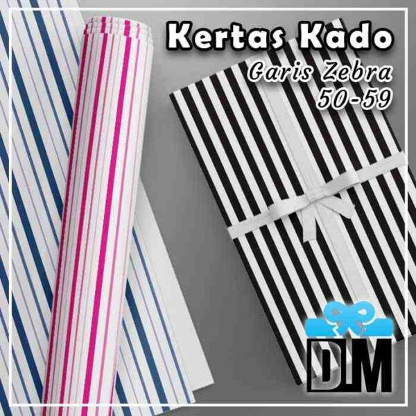 Kertas Kado GARIS ZEBRA