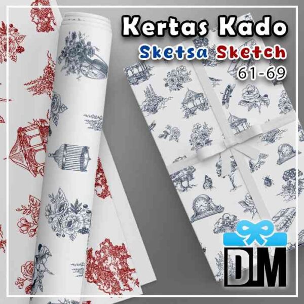 Kertas Kado Sketsa Sketch