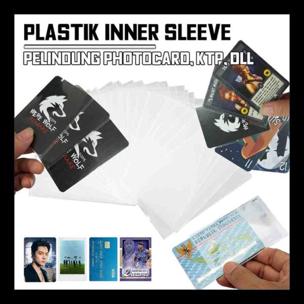 Sleeve Plastik Kartu 9x6cm