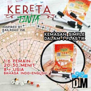 Mainan Kartu Kereta Tinta