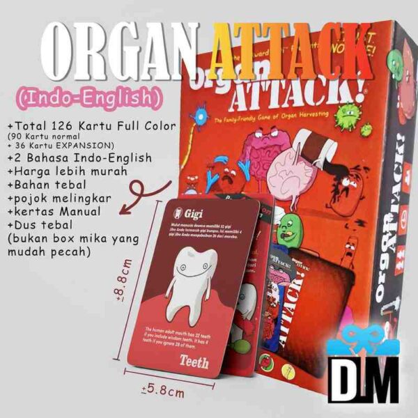 Mainan Kartu Organ Attack