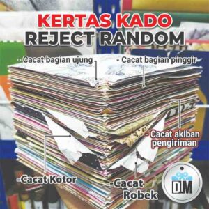 Kertas Kado Reject Cacat Random