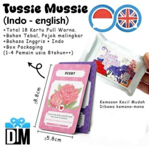 Mainan Kartu Tussie Mussie Membuat menata buket bunga