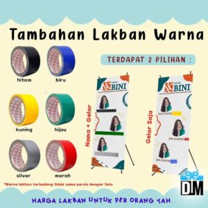 Sticker Lakban Wisuda