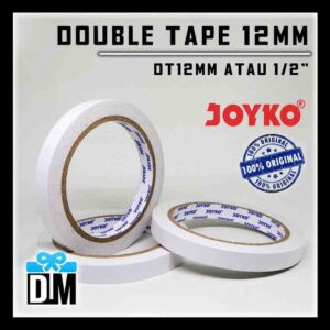 Double Tape Joyko Uk Sedang 12mm 1/2 atau 0.5 inch DT12