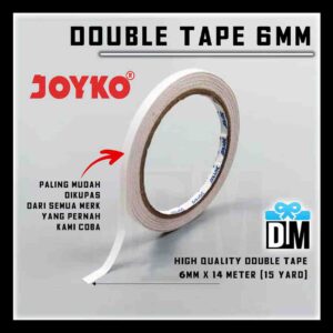 Double Tape Joyko Uk Kecil 6mm 1/4 atau 0.25 inch DT6