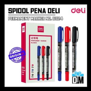 Spidol Permanent 2 in 1 Deli