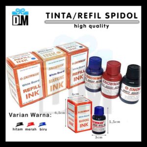 Refill Spidol Tinta Isi Ulang Spidol Whiteboard Snowman WBI-20