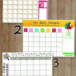 Schedule Board Art Papan Jadwal Berseni