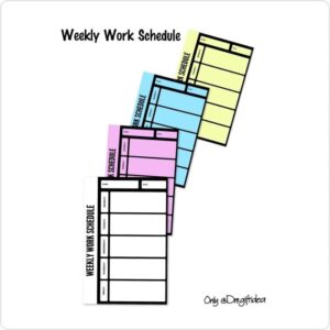 Schedule Weekly Planner Kode WP05