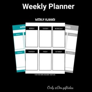 Schedule Weekly Planner Kode WP08