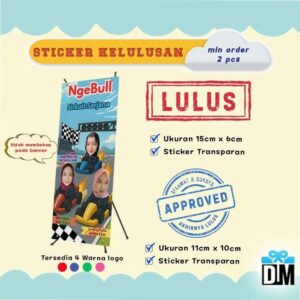 Sticker Kelulusan Approved Wisuda