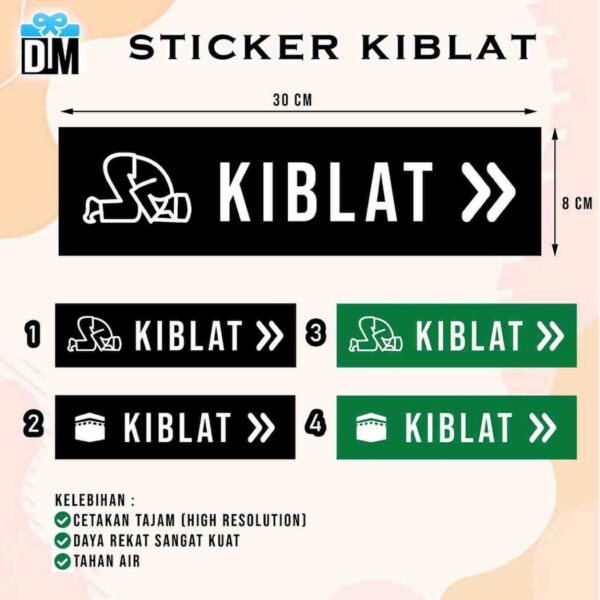 Sticker Kiblat