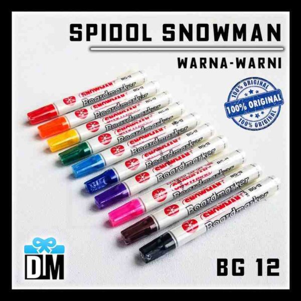 SPIDOL Snowman BG12 Papan Tulis WB