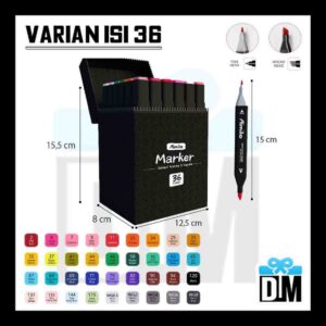 Tas Spidol set 36 Warna